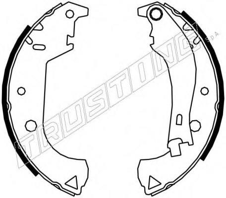 TRUSTING 7385 Brake Shoe Set